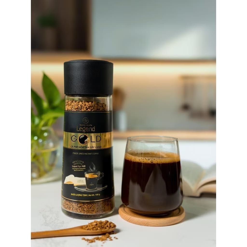kopi vietnam G7 instant coffee GOLD 50YEARS trungnguyen 100gr