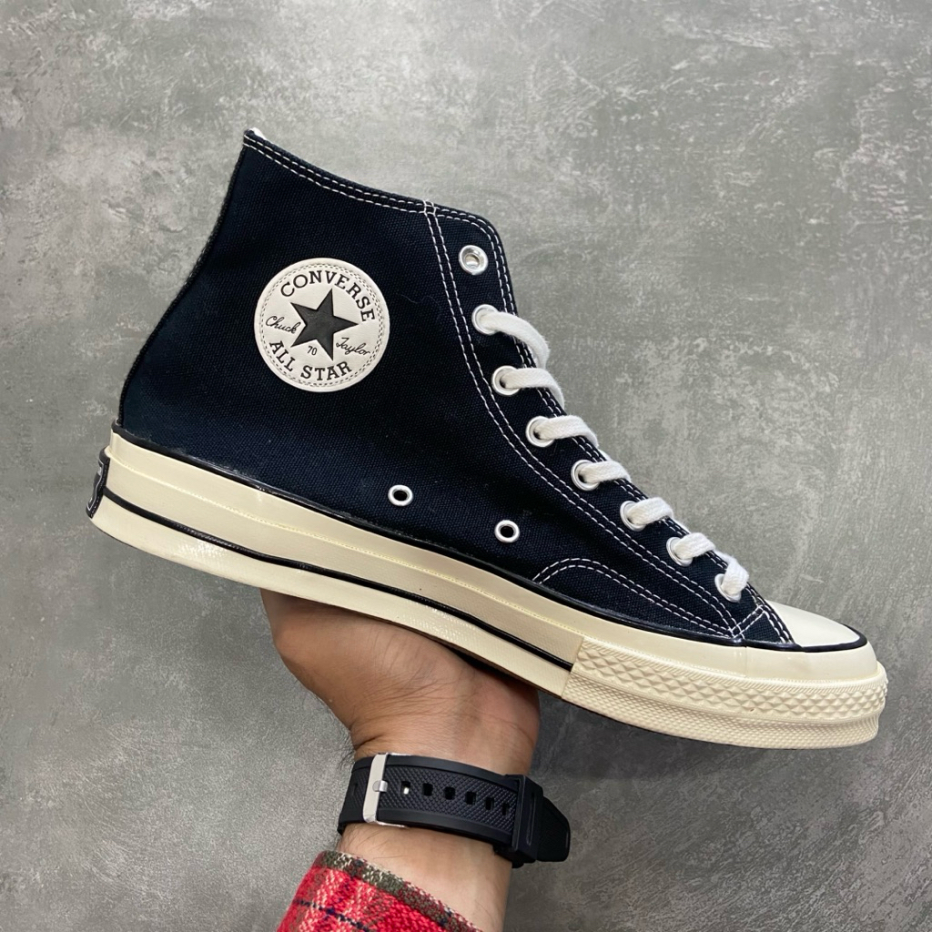 [Size 43] Converse Chuck Taylor All Star 70S High Black White Second Original. Harga Barunya 1.2 - 1