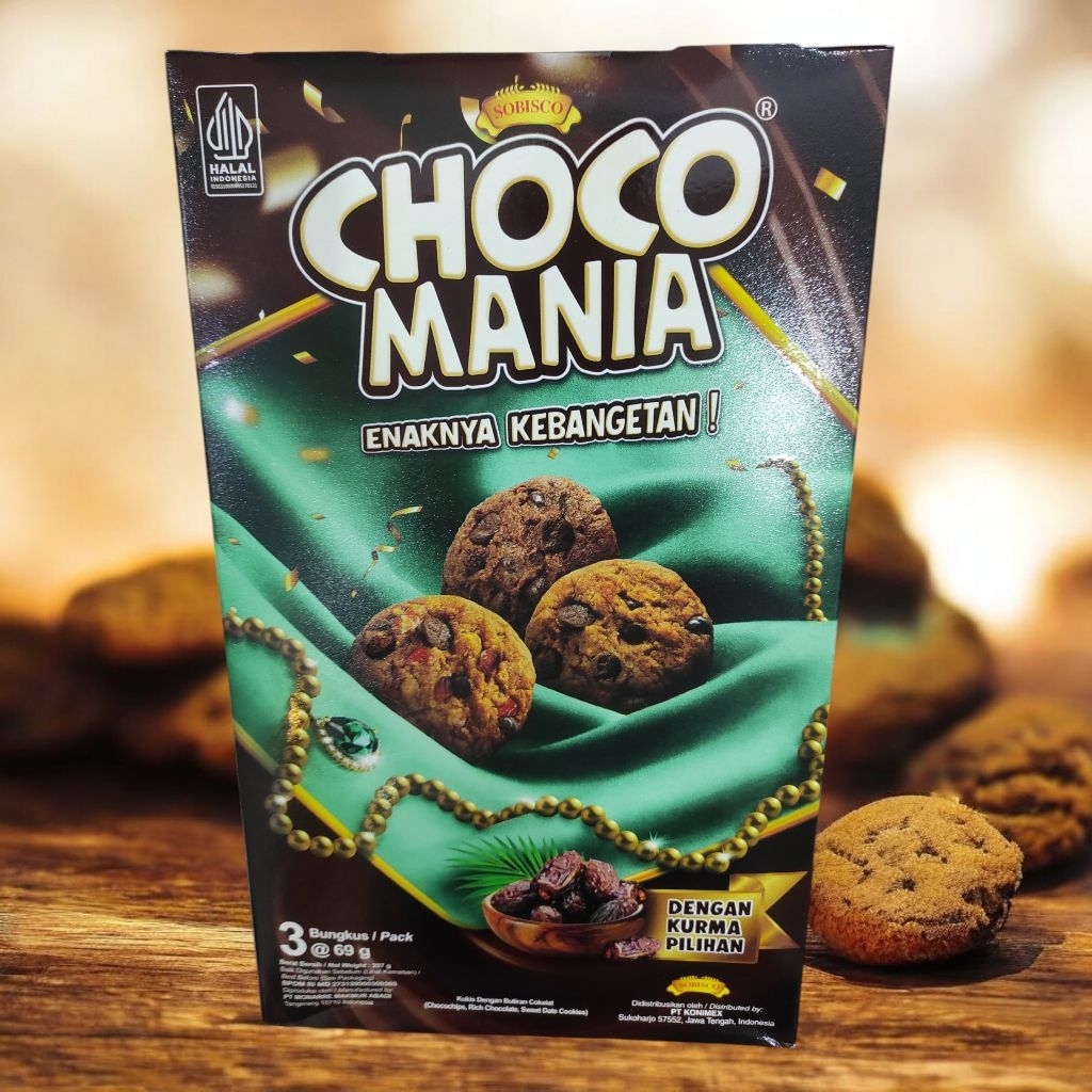 Choco Mania Gift Pack 207 Gram dengan Kurma Pilihan biskuit cokelat hampers Christmas Natal Tahun Ba