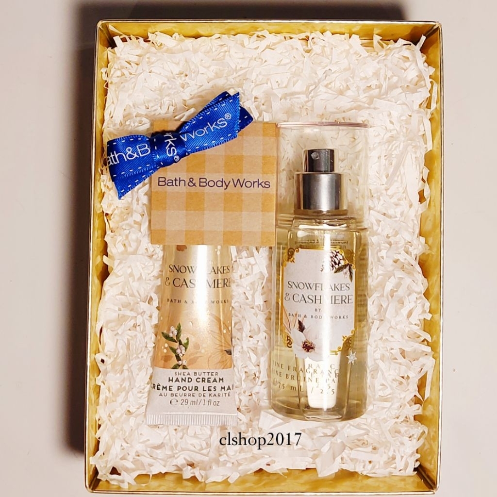 BBW SNOWFLAKES & CASHMERE GIFTSET HAMPERS KADO HADIAH ULANG TAHUN BIRTHDAY GIFT PAKET HARI RAYA BING