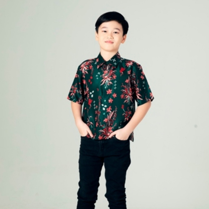 ARON BOY SHIRT BUKETAN GREEN - BRU240152