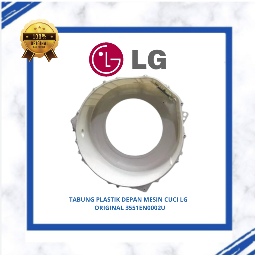 TABUNG PLASTIK DEPAN MESIN CUCI LG FRONT LOADING WD-M8871TD / WD-K8065TP ORIGINAL 3551EN0002U (NO BO