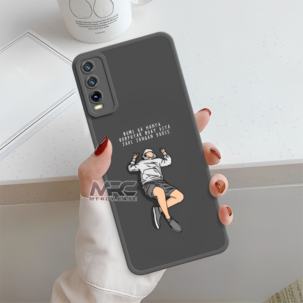 Mercycase Softcase HP Vivo Y12s Y20 Y20s Karakter Silikon Case Procamera Casehp Bumper Cover HP - 30