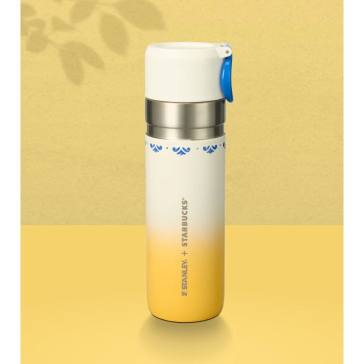 Tumbler Starbucks + Stanley Mediterranean Summer Yellow Gradient Stainless Steel Tumbler 16oz