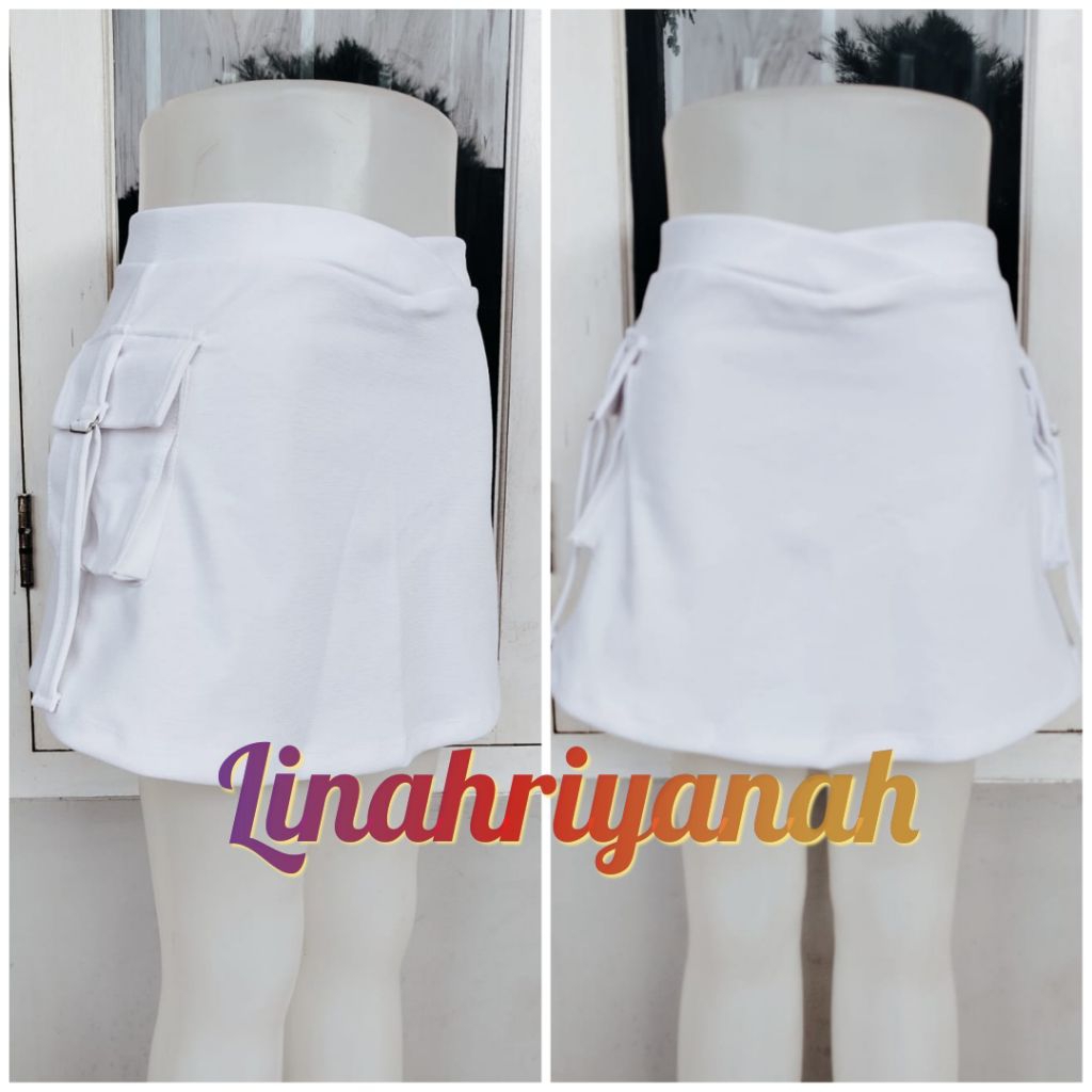 ROK MINI SENAM KANTONG SAMPING, ROK OLAHRAGA WANITA KEKINIAN, ROK ZOGGING, ZUMBA, GYM