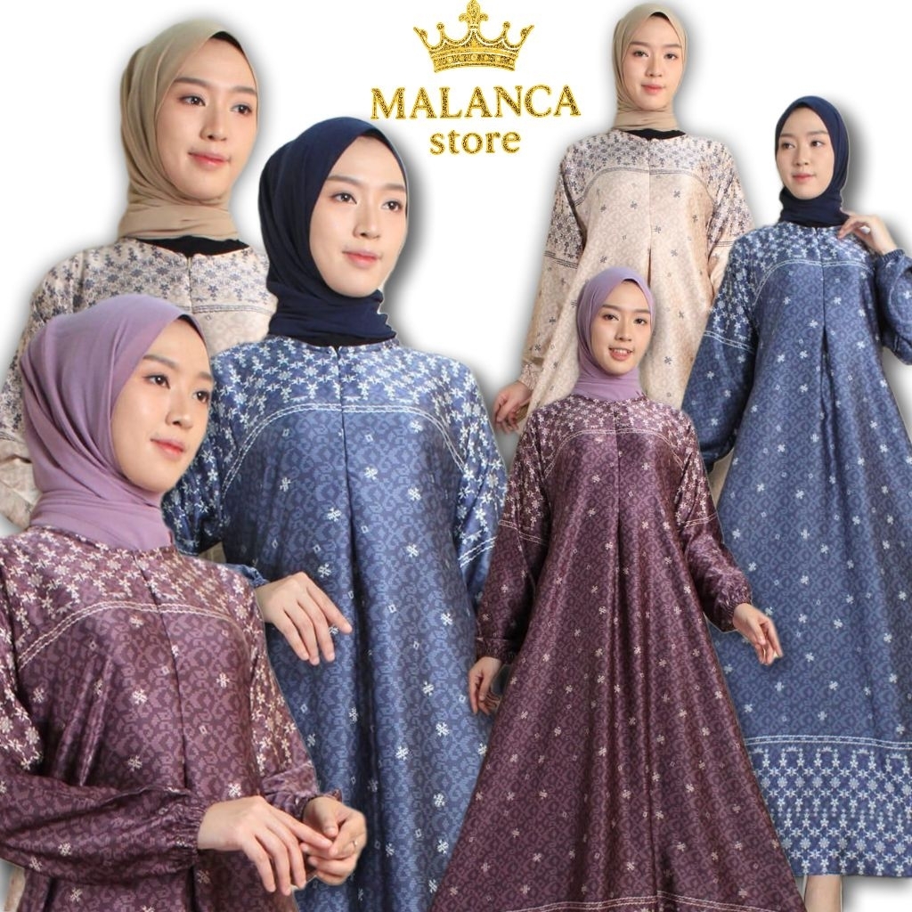 Baju Gamis Silk Premium Dress Kondangan Simple dan Elegan
