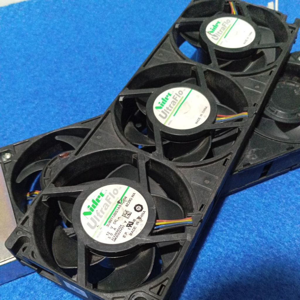 kipas high sped dobel 8×8 12v3.0A bekas