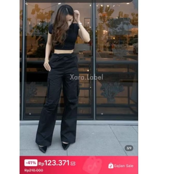 Celana Hitam Kain Wanita