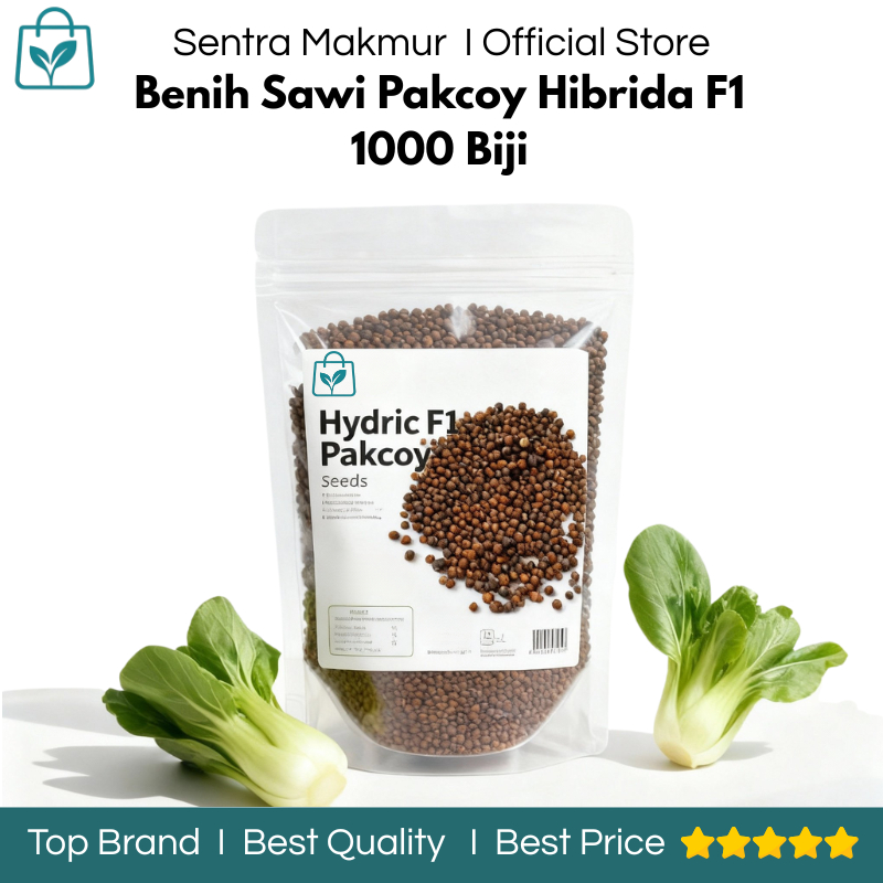 Benih Sawi Pakcoy Hibrida F1 1000 Biji - Benih Pakcoy Jumbo - Benih Pakcoy Nauli F1 - Benih Pakcoy T