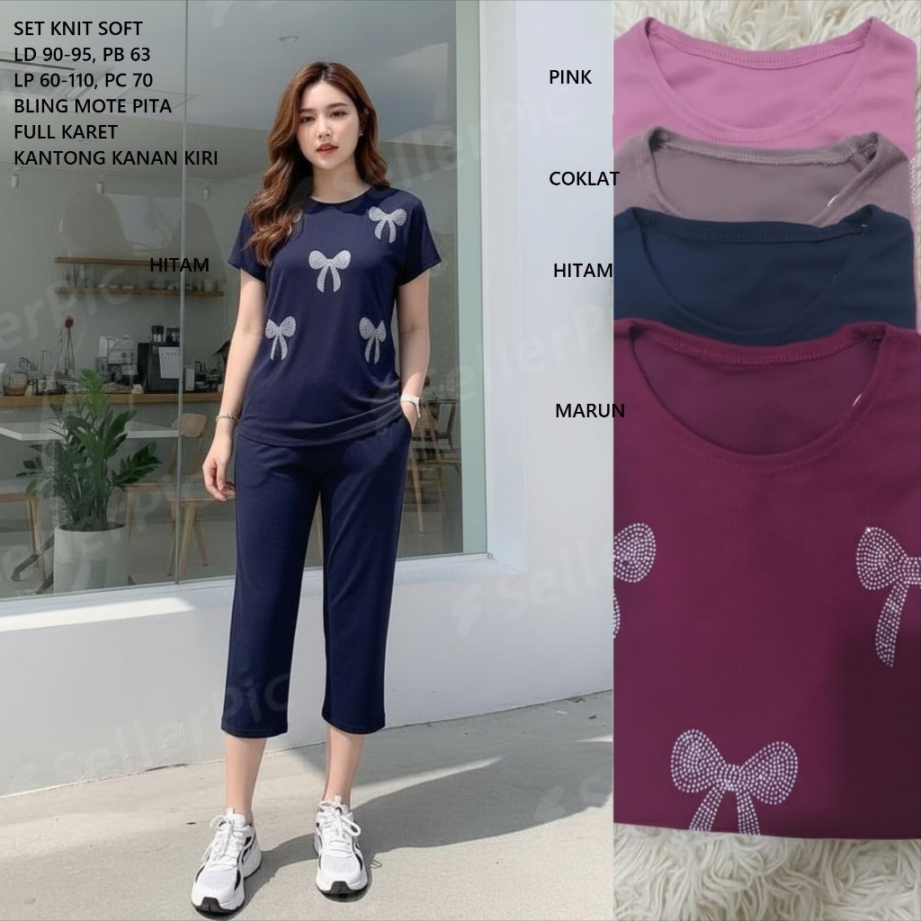 Setcel Ld 90-100, Ld imut kecil. stelan wanita ld kecil stelan knit