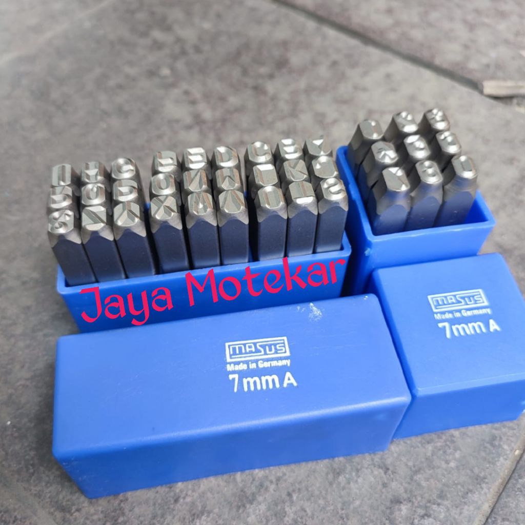 Alat Ketok Huruf & Angka 7 mm MASUS Stamp Punch