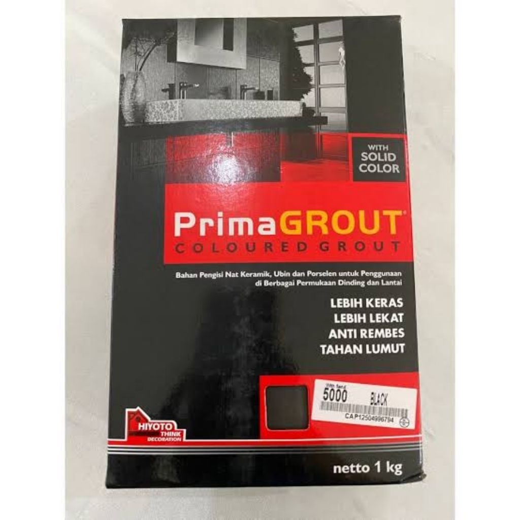 Nat Keramik Prima Grout Hitam Pekat