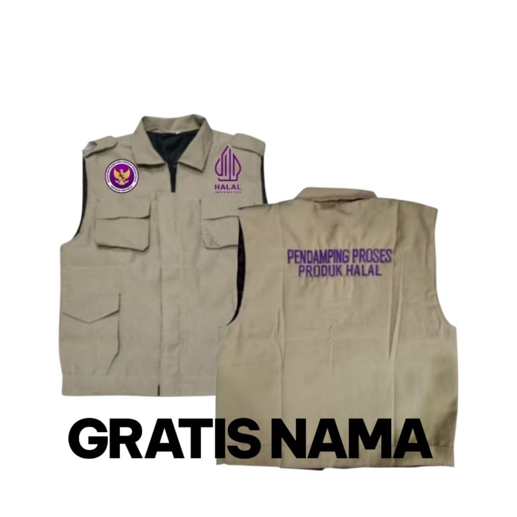 ROMPI KEMENAG TERBARU/ROMPI HALAL TERBARU/ROMPI HALAL/ ROMPI PENDAMPING PRODUK HALAL/ VEST KEMENAG/ 