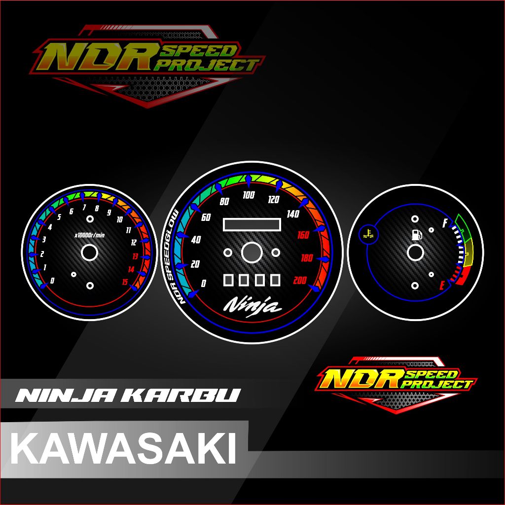papan speedometer ninja 250 karbu