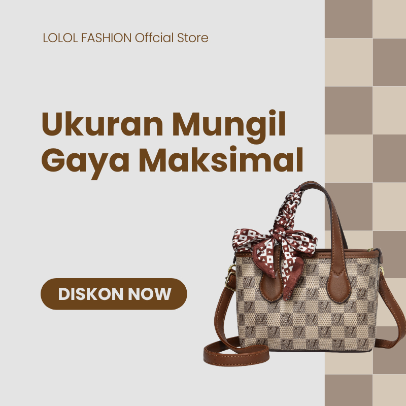 LOLOL Fashion Tas Selempang Wanita Cantik Terbaru Handbag Wanita polos Tas Jinjing Wanita - 8013