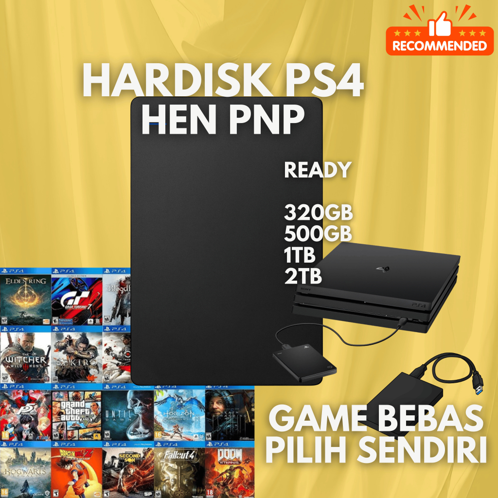 Hardisk External PS4  / Hardisk External PS4 Full Game langsung main