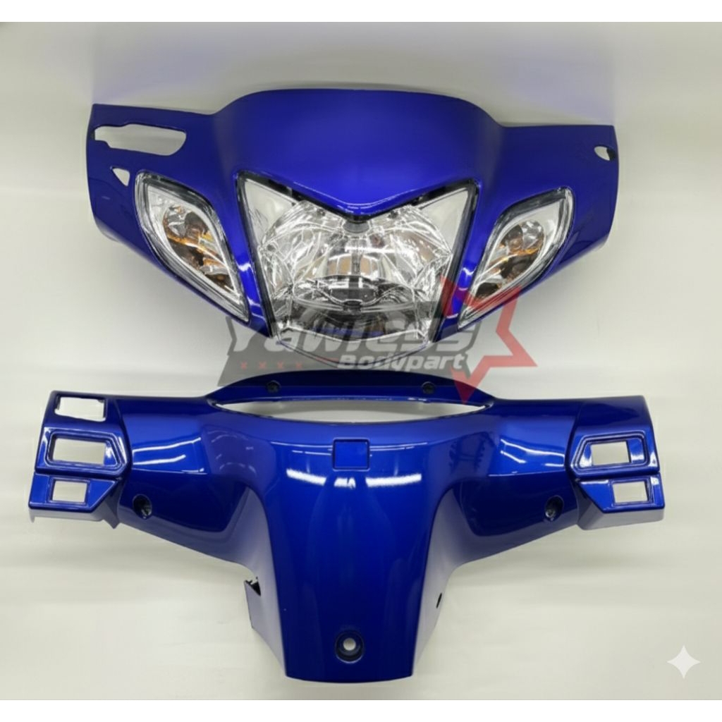 Batok kepala Honda Karisma 125 D biru / batok depan belakang reflektor karisma 125 D Biru Batok kepa