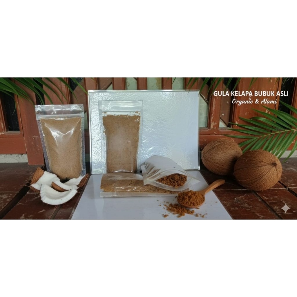 Gula Kelapa Serbuk MURNI 100% Organik 250gr | Gula Semut Sehat Pengganti Gula Pasir