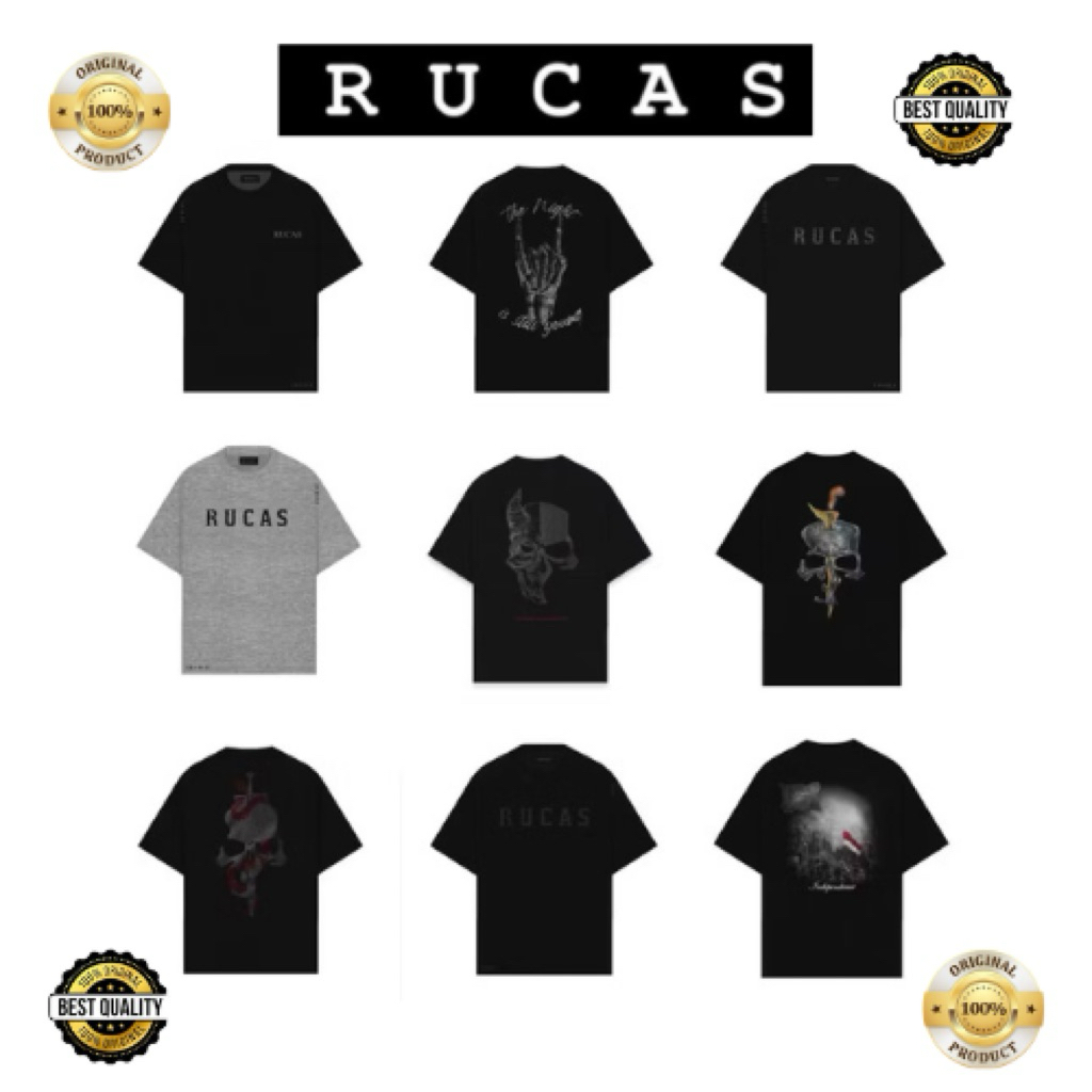 RUCAS T-shirt (100% ORIGINAL) All Article Limited Stock Free Paperbag Collection No Restock