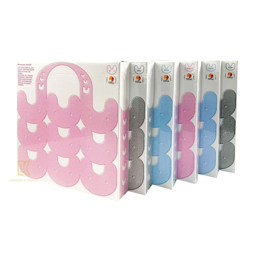 [Ready SEALED] NEWJEANS Album GET UP Bunny Beach Bag Ver (Minji/ Hanni/ Haerin)