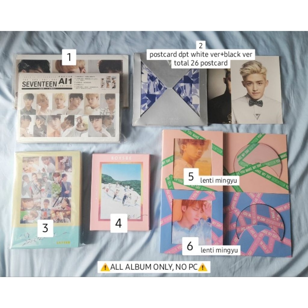seventeen album only al1 taiwan love letter the boys pink 17 carat ymmd you make my day limited rare