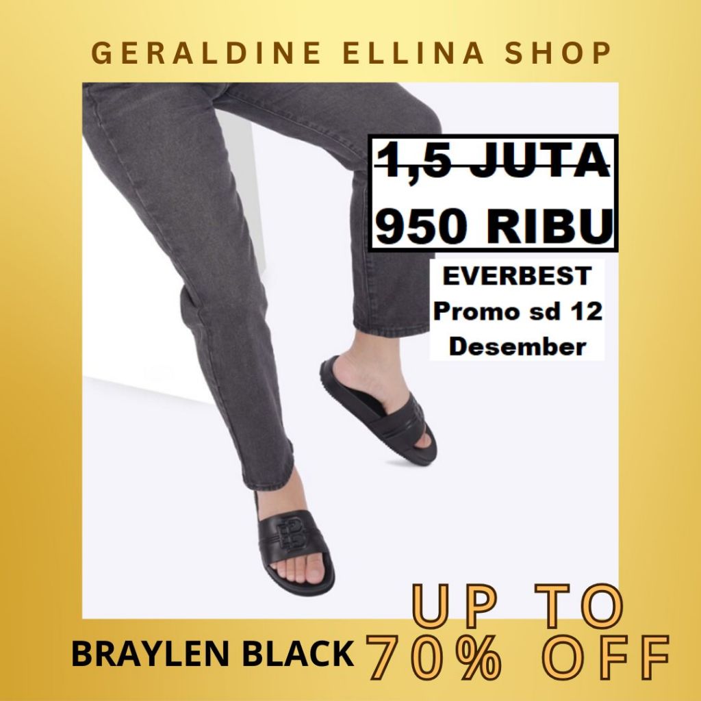 Sandal sendal EVERBEST pria cowok original 100% Seri BRAYLEN