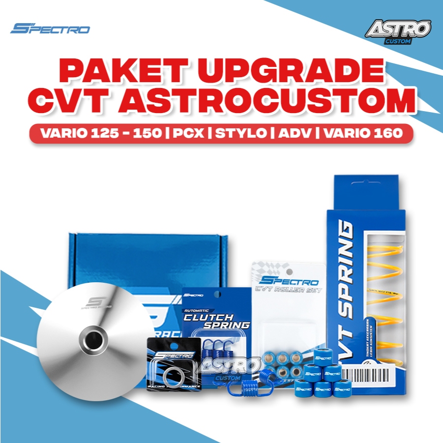 Pulley Spectro Vario 125 150 PCX ADV Stylo 160 Rumah Roler Roller Per Sentri RPM Upgrade CVT Astro