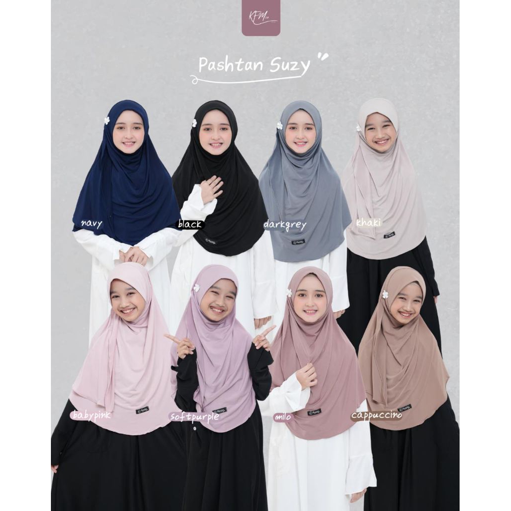 PASHTAN SUZY BY KFM | PASHTAN ANAK | KHIMAR ANAK | BERGO ANAK