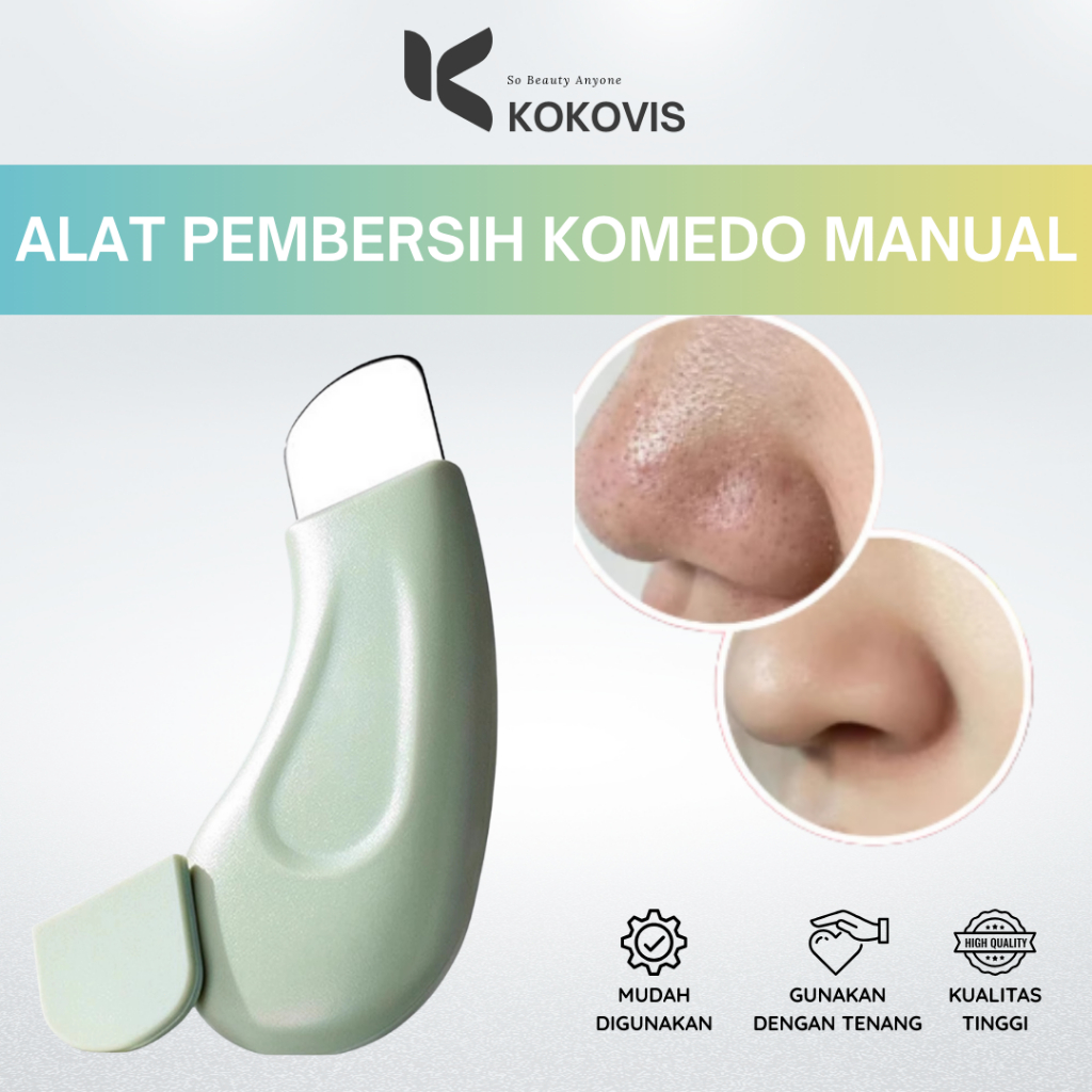 KOKOvis Alat Pembersih Komedo Manual Facial Skin Scrubber - Pembersih Komedo Hidung/Eksfoliasi Wajah