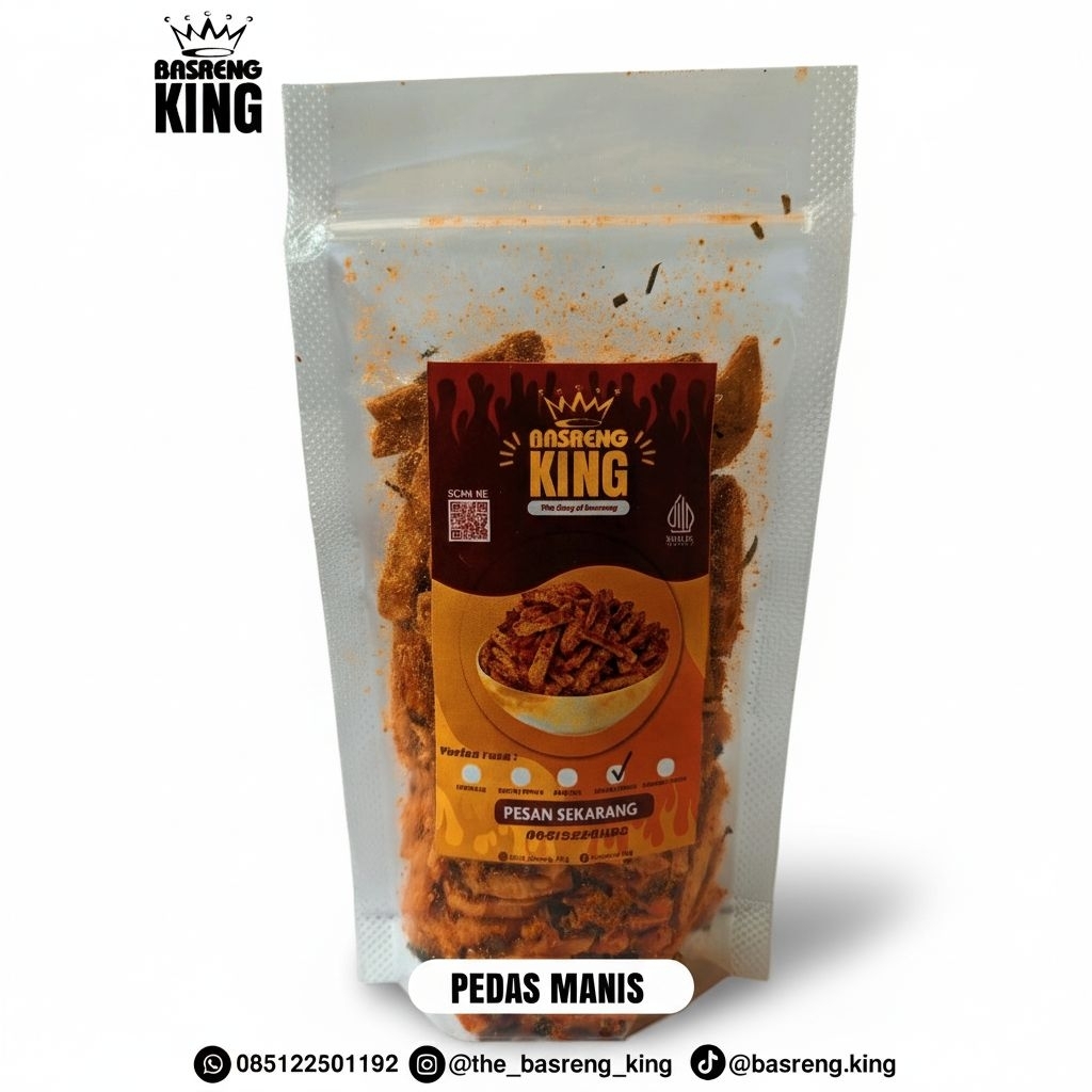 Basreng King rasa Pedas Manis