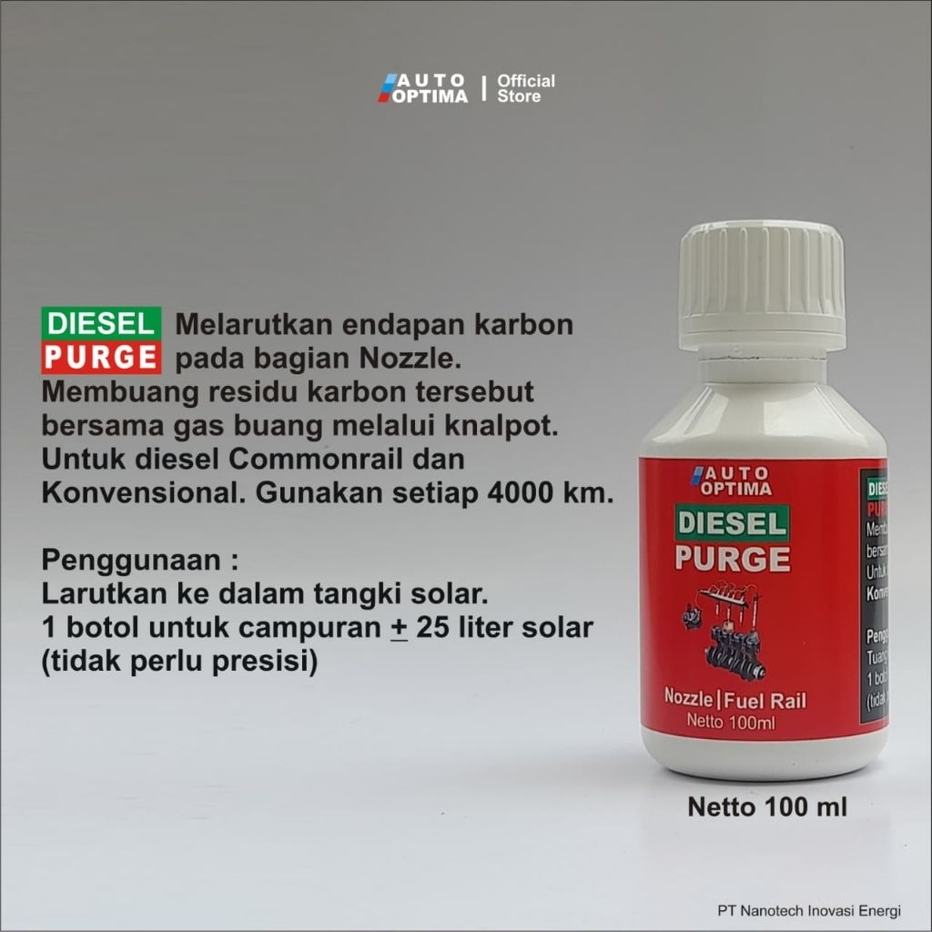 Diesel Purging Pembersih Nozzle Injector Diesel - Auto Optima