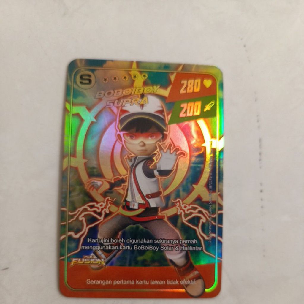 kartu Boboiboy asli satuan