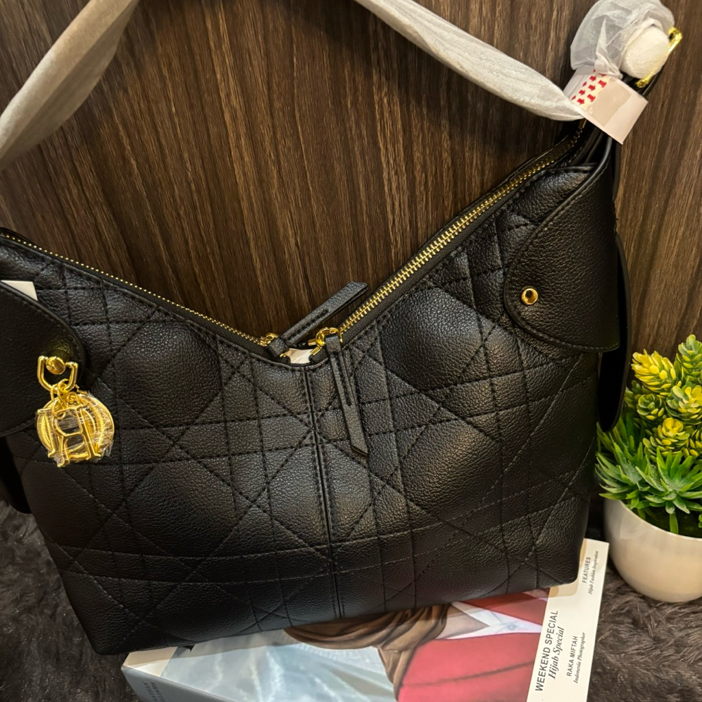 [Limited Stock] DUPE DIOR Black | Tas Wanita | Shoulder & Sling Bag