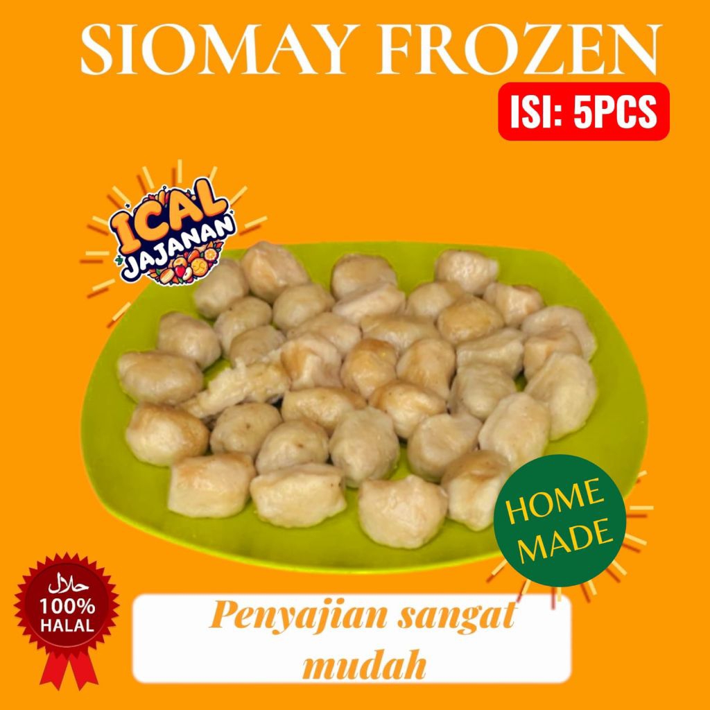SIOMAY IKAN / SIOMAY IKAN TENGGIRI ASLI 100% HALAL SIOMAY FROZEN 5PCS