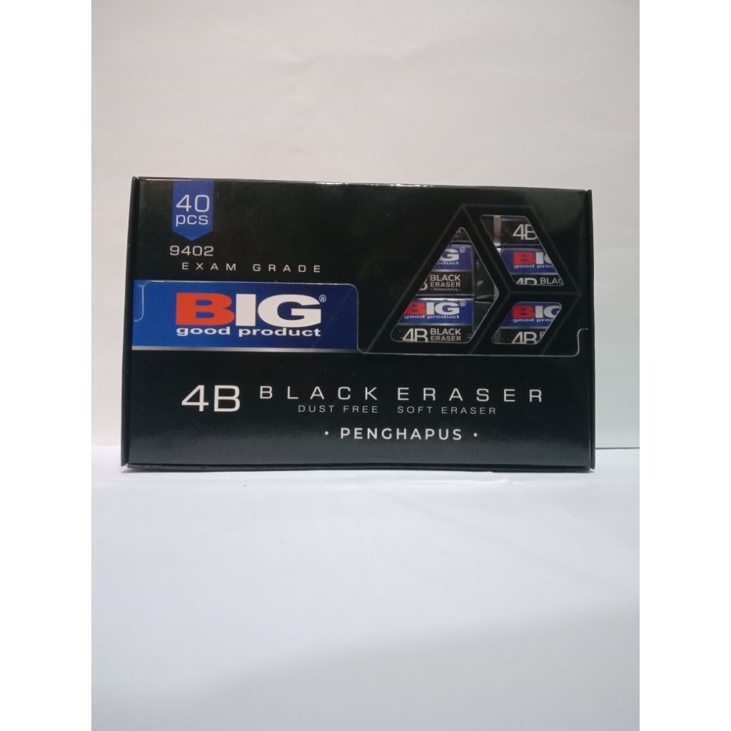 Penghapus / Eraser / Penghapus Pensil / Penghapus BIG Black 4B 9402 / Eraser BIG B-40 9402 Black / 4