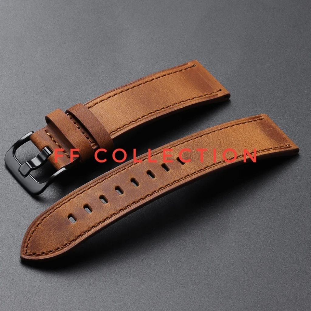 HANDMADE STRAP Tali Jam 22mm KULIT SAPI Original kulit utuh Watch Strap Realme Watch 2 / Pro - Nylon