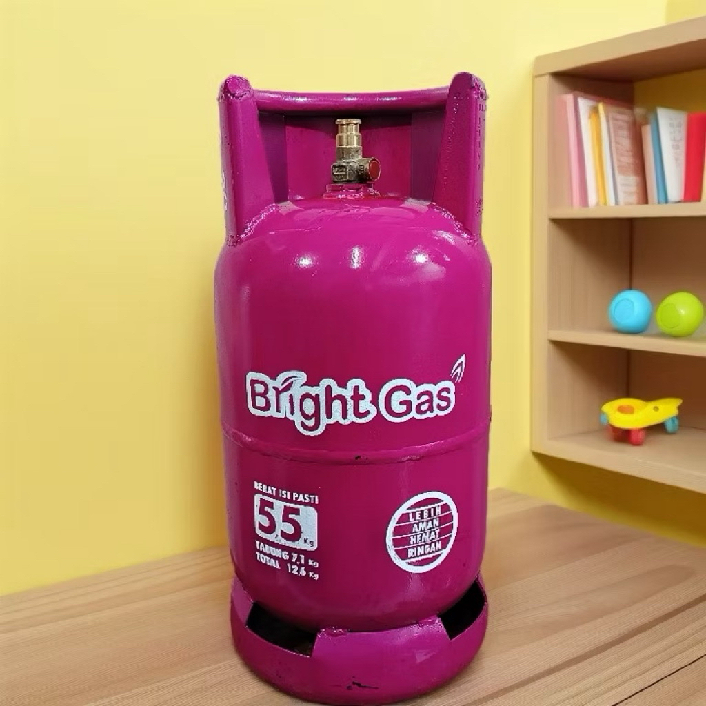 tabung bright gas pink kosongan 5.5kg