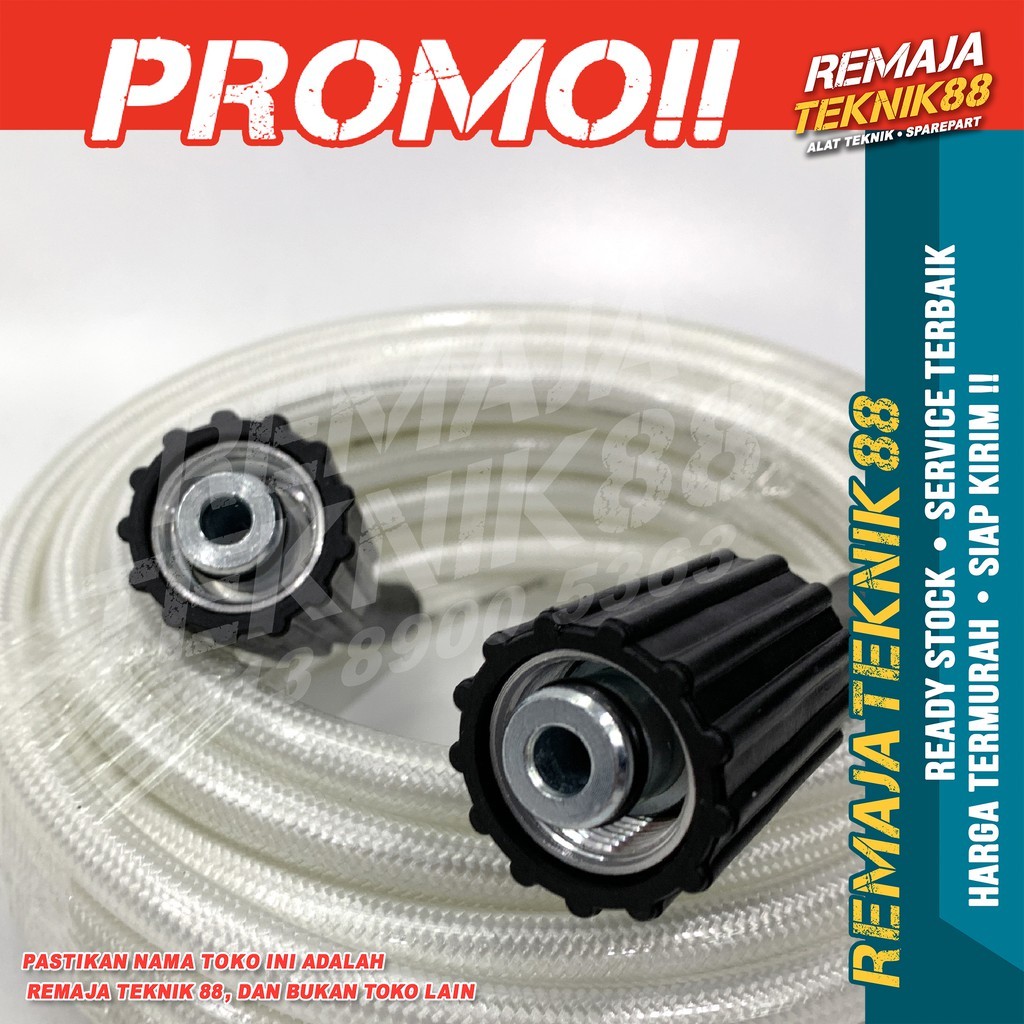 SELANG STEAM MESIN CUCI AC MOBIL MOTOR H&L / PANJANG 10 METER / BAHAN KAIN KUAT