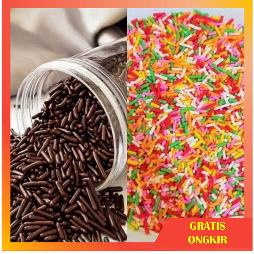 Mesis Coklat Kiloan, Meses Coklat Kiloan, Mesis Murah, Mesis Coklat Compund Butir Berat 250 gr