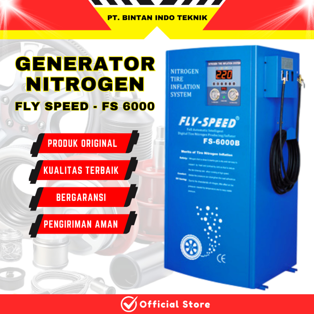Alat Bengkel Ban Mobil Motor Generator Nitrogen Fly Speed 6000 Mesin Pengisi Ban Nitrogen Digital