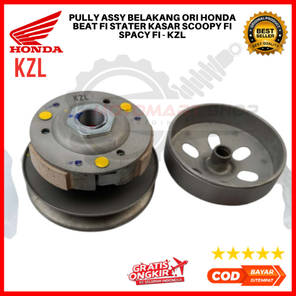Pully Assy Belakang Ori Honda BEAT FI Stater Kasar / Pully Assy SCOOPY FI / Pully SPACY FI - KZL