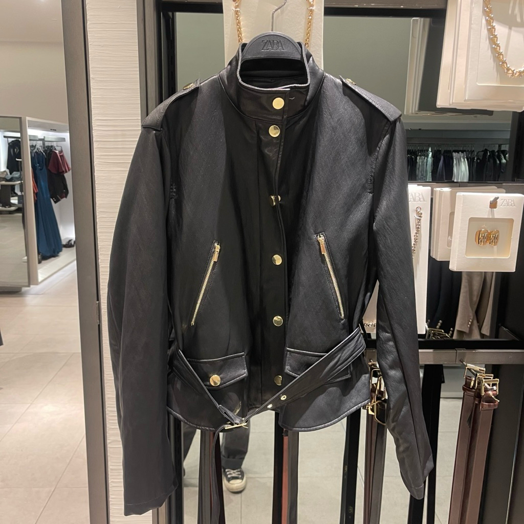 Jaket Leather ZARA Women Jastip (jasa titip)