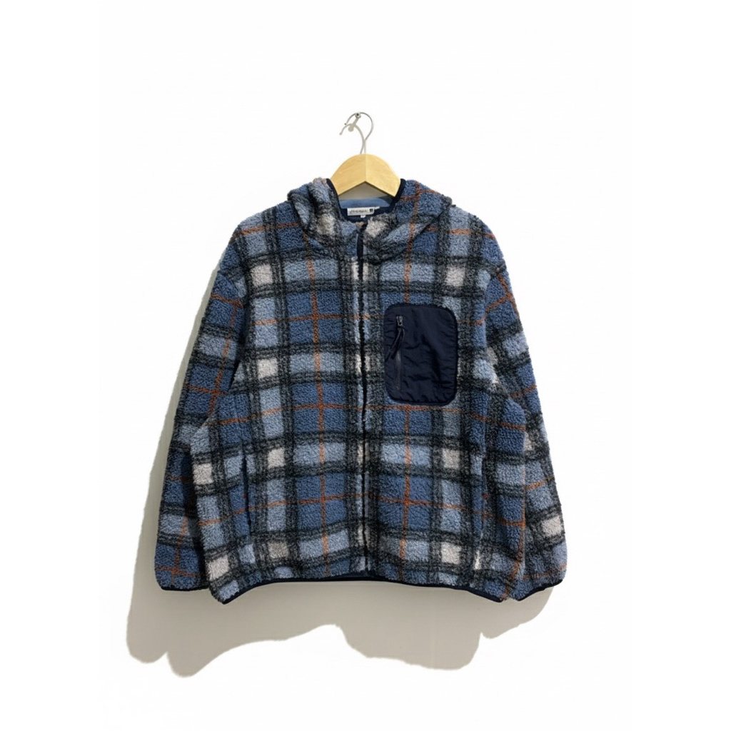 Uniqlo X Jw Anderson Fleece Hoodie Jacket Vintage L