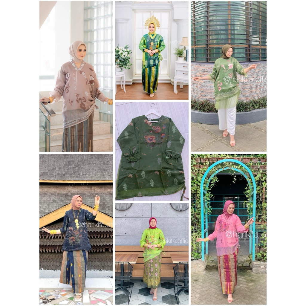 BAJU BODO ORGANZA MOTIF LAGOSI SERUT