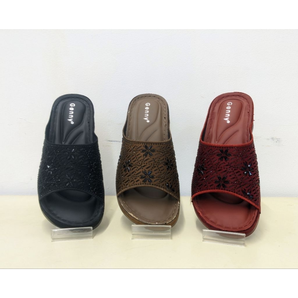 Sandal Wedges Empuk Pesta Genny Original