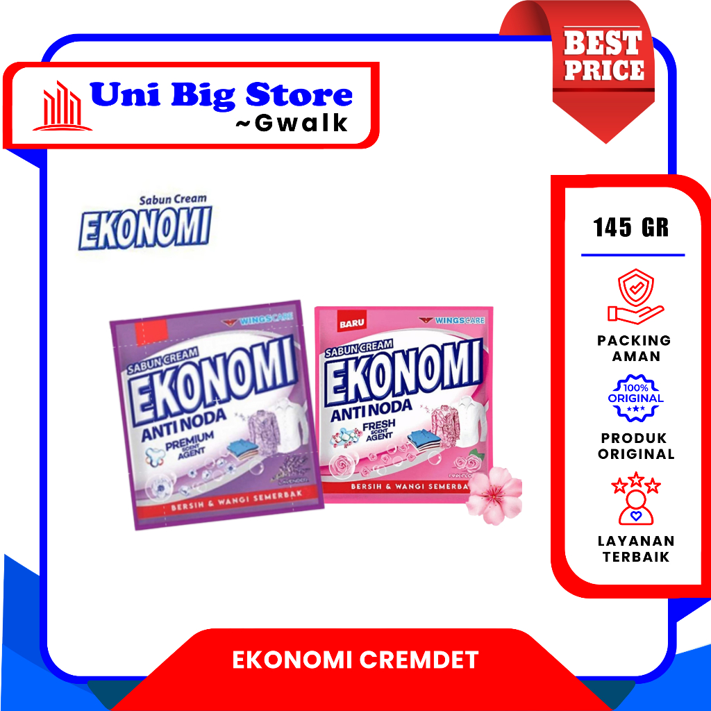 Sabun Cream EKONOMI Krim  Violet Lavender Pink Flower ~145 gr