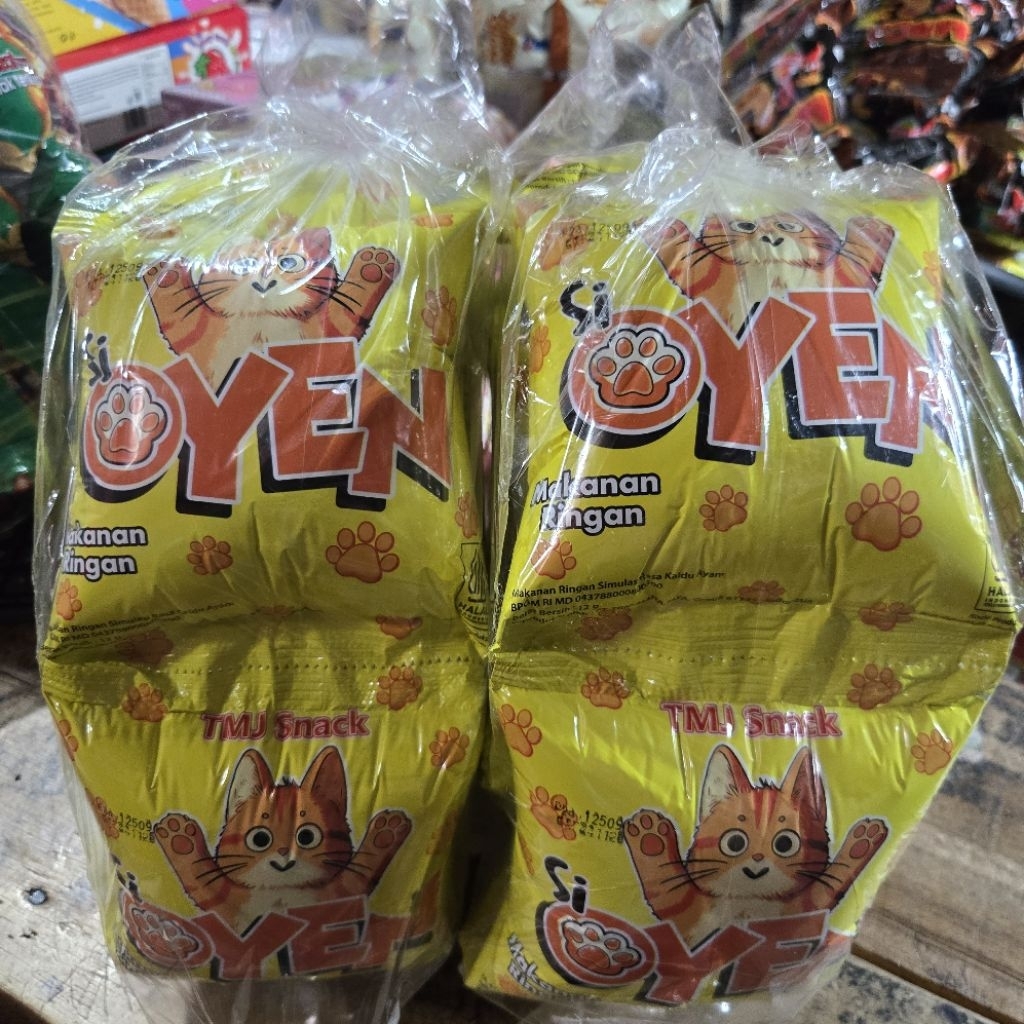 CIKI BERHADIAH SI OYEN 1 DUS ISI 40 PCS X 18 G / SNACK BERHADIAH UANG SI OYEN