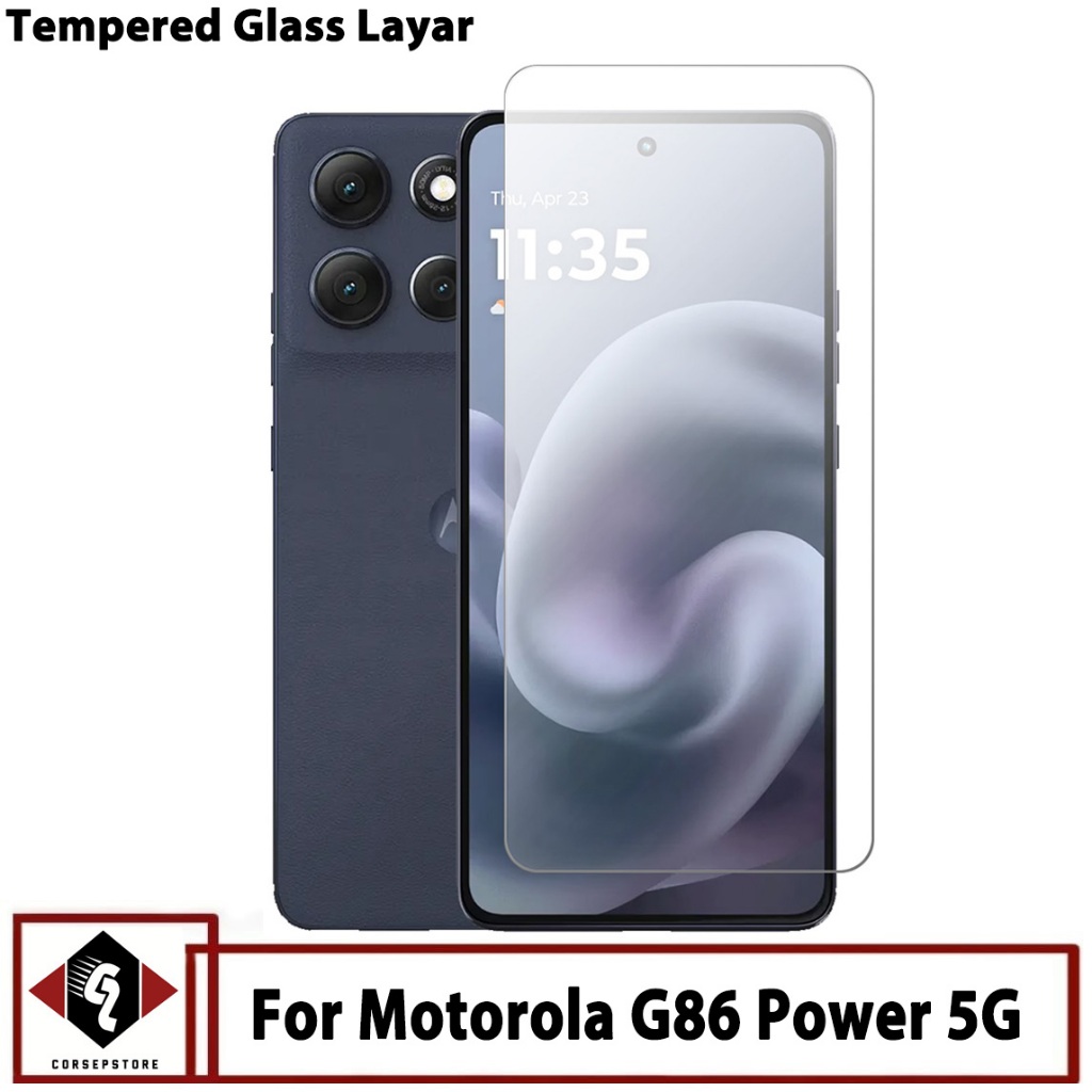 Tempered Glass Layar Motorola G86 Power 5G Antigores Layar Full Cover