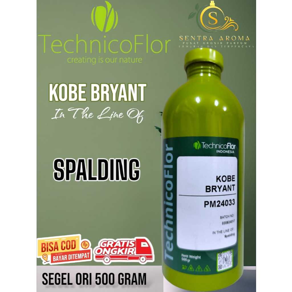 KOBE BRYANT ~Spalding~ BY TFI BIBIT PARFUM MURNI KEMASAN SEGEL KALENG 500 GRAM ( ORIGINAL )