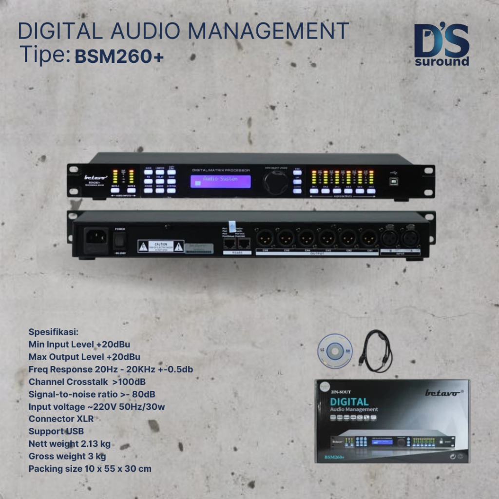 DIGITAL AUDIO MANAGEMENT BETAVO BSM260+ DLMS